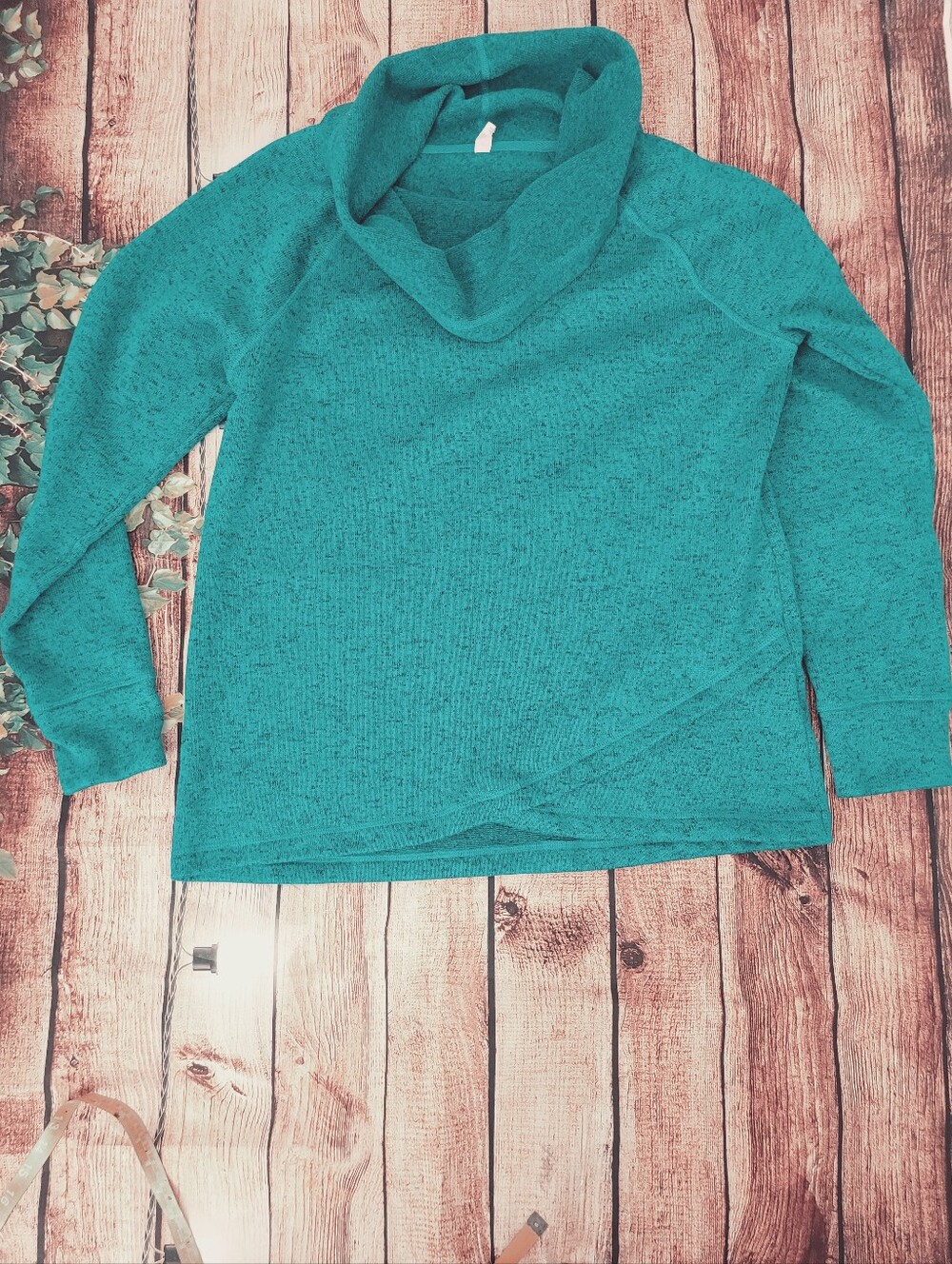 Ideology Womens Cowl Neck Fleece Pullover Sweater Size XXXL